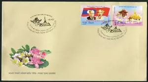 1026 Vietnam & Laos Joint Stamps 2012 FDC (Ha Noi post mark) - Picture 1 of 1