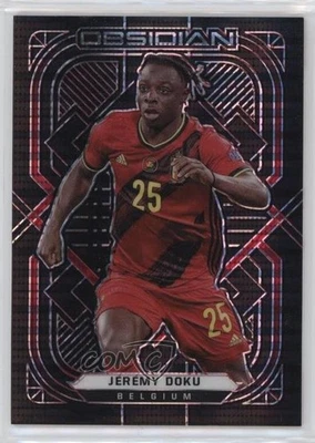 2021-22 Panini Obsidian Electric Etch Red Pulsar /26 Jérémy Doku Jeremy #157 - Image 1 of 2