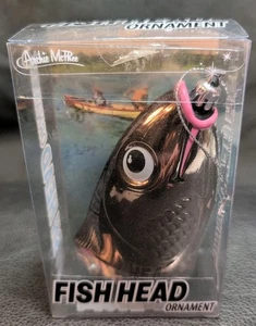 Archie McPhee Fish Head 2012 Glass Ornament Accoutrements Seattle - Picture 1 of 11