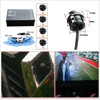 360° View Car Parking Panoramic View Rear View Camera System＋4 Way Cameras Set - Image 1 of 4