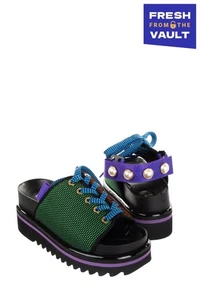 RRP €240 SUECOMMA BONNIE Slingback Sandals US6 UK3 EU36 Studded - Picture 1 of 3