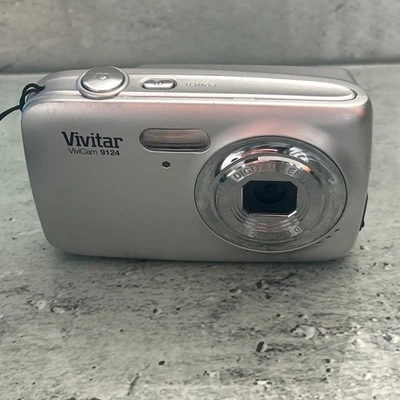 Vivitar Digital Camera Vivicam 9124 9.1MP silver Tested - Image 1 of 4