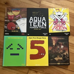 Aqua Teen Hunger Force, Vols. 1-5 plus Movie Film (DVD, 2007) Adult Swim, - Picture 1 of 15