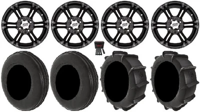 ITP SS212 14" Wheels Black 28" Dune Tires Yamaha Viking Wolverine - Image 1 of 4