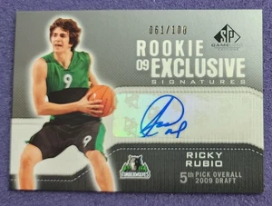 2009-10 SP Game Used Rookie Exclusive Signatures Autograph Ricky Rubio #/100 - Bild 1 von 6