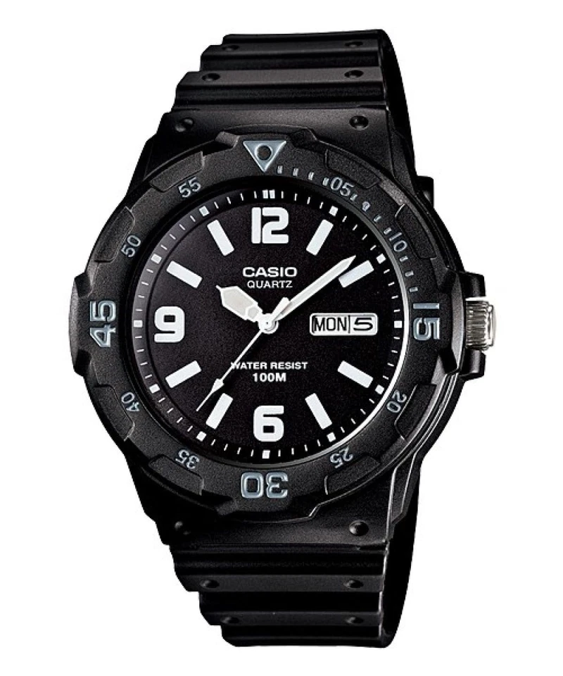 Mens Wristwatch CASIO MRW-200H-1B2VDF Silicone Black Classic Sub 100mt - Image 1 of 1