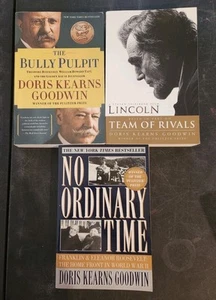 Lot of 3 Doris Kearns Goodwin Paperback No Ordinary Time, Bully Pulpit, Team of - Bild 1 von 2