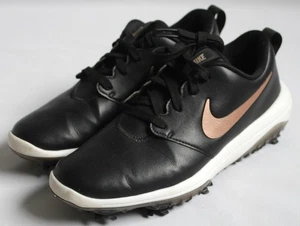 Nike Womens 6.5 Roshe Golf Tour Black/Metallic Red Bronze Golf Shoes AR5582-001 - Picture 1 of 8