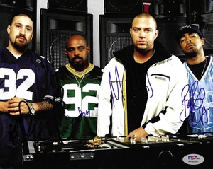 Cypress Hill Full Band 4x B-Real Sen Dog Signed Auto 8x10 Photo PSA DNA LOA (A) - Picture 1 of 2