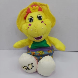 Playskool Hasbro BJ Barney & Friends Water Pals 1996 12” Bathtub Pool Toy Plush - Picture 1 of 8