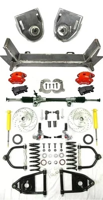 1948 1952 Ford Truck Mustang II Manual Front End Suspension Stock Red Wilwood - Imagem 1 de 4