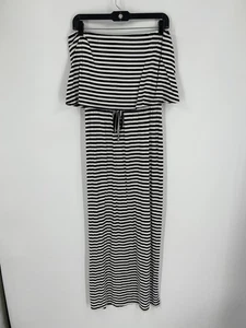 Bar III Sommerkleid schwarz-weiß Stufen Rüschen schulterfrei Gr. XS - Bild 1 von 4