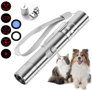 Cat Toys, Laser Pointer with 7 Adjustable Patterns, USB Recharge Laser, Long Ran - Picture 1 of 8