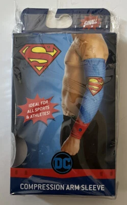 Superman Compression Athletic Arm Sleeve Size Small Licensed DC Comics-New