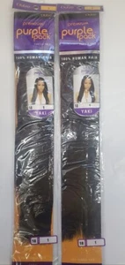 OUTRE PREMIUM PURPLE PACK YAKI 18" 100% HUMAN HAIR #1 - 2PACKS FOR $70.00 - Picture 1 of 1