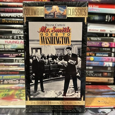 Mr Smith Goes To Washington 1939 VHS New James Stewart Claude Rains Comedy Drama Foto 1 de 4