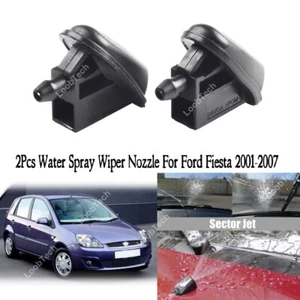 Spray Wiper Nozzle For Ford Fiesta 2001-2007 2Pcs Front Windshield Washer Jet - Picture 1 of 13