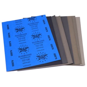 Wet and Dry Sandpaper Grit 2500 - 10000 Mirror Polishing Sand Paper Sheet Wood - Picture 1 of 4
