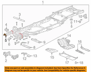 GM OEM Frame-Bumper Bracket Left 22833932 - Picture 1 of 4