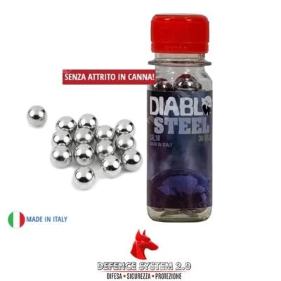 T4E hdr50 palle Diablo steel in acciaio cal 50 RAM per pistole fionda paintball