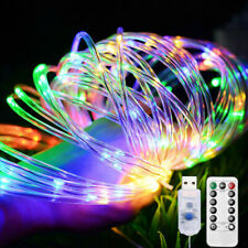 100 LED 33ft Strip Rope Light Tube String Outdoor Garden Party Decoration Lights
