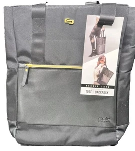 Solo New York Parker Hybrid Tote for 15.6" Laptop Black New With Tags Backpack - Picture 1 of 12