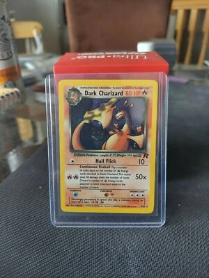 HOLO DARK CHARIZARD POKEMON Card WOTC TCG TEAM ROCKET SET 4/82 NM - Image 1 of 2