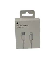 Cable Apple A1702 USB-C a Lightning Auténtico Cable de Carga Apple 2m TOTALMENTE NUEVO - Imagen 1 de 2