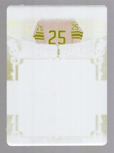 DAVE ANDREYCHUK 2020-21 LEAF IN THE GAME USED HOCKEY PRINTING PLATE 1/1 HOF