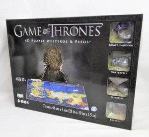 Game of Thrones 4D Puzzle Westeros & Essos Maps Models Poster Guide 891 Pcs New - Picture 1 of 8