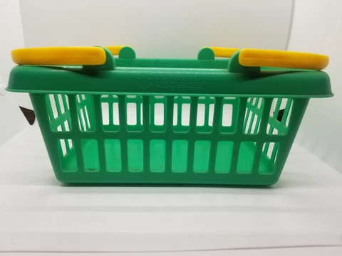 John Deere Green and Yellow Basket with Handles by Learning Resources Cover