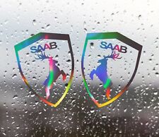 Fits for Saab holographic shield decal moose sticker interior exterior  2X pcs
