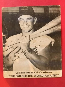 KAHN'S WEINERS Baseballkarte, 1956 Ted Kluszewski - Bild 1 von 2