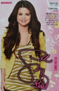 SELENA GOMEZ - Tarjeta de autógrafo 7x10cm - Colección de fans Trading Card colección BRAVO - Imagen 1 de 1