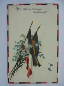 PK Patriotika Fahnen Deutschland Österreich "Blau blüht.." (7562) - Picture 1 of 2