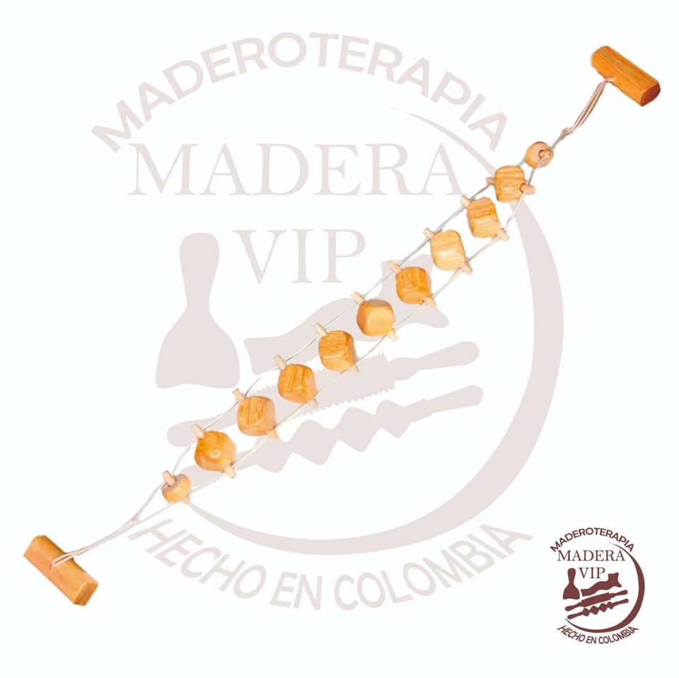 Cinturón Colombiano Madera Terapia Maderoterapia Colombiana Cinturon Cubos Celulitis Foto 1 de 1