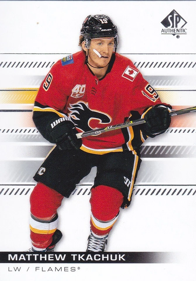 2019/20 SP AUTHENTIC..MATTHEW TKACHUK..CARD # 74..FLAMES..FREE COMBINED SHIP - Image 1 of 1