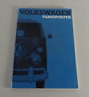 Owner´s Manual VW T1 Bus / Transporter / Samba / Pritsche Stand 08/1963