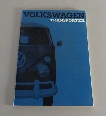 Manual del propietario VW T1 autobús / transportador / samba / soporte de plataforma 08/1963 Foto 1 de 2