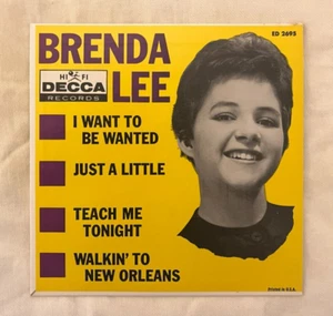 1960 BRENDA LEE Rock’n Roll 45 RPM Record EP - I Want To Be Wanted - Picture 1 of 4