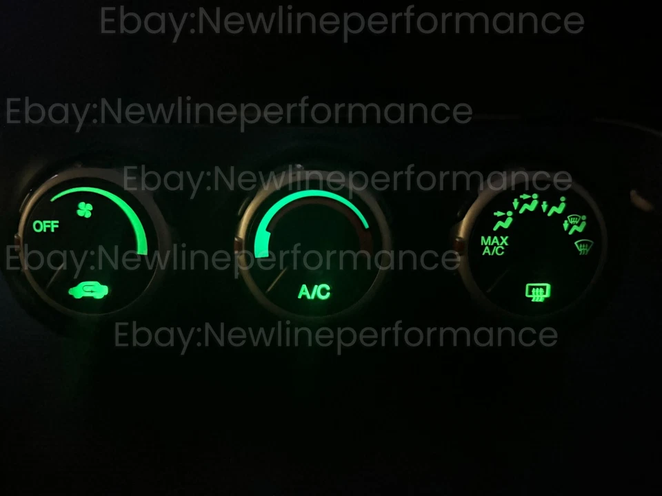 Green LED Climate Control Hvac Bulb KIT for Honda CRV CR-V 2002-2006 - Image 1 of 1