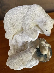 Hamilton Collection Eisbären Icy Rescue 1998 Vintage "Exploring Our Artic World" - Bild 1 von 14