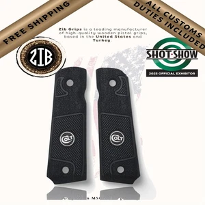 Empuñaduras Zib serie madera empuñaduras de pistola para Colt 1911, logotipo medallón de metal - Imagen 1 de 7