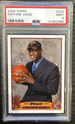 Dwayne Wade (RC) 2003 Topps Draft Pick #225 PSA 9 ¡COMO NUEVO PATIO!  Foto 1 de 2