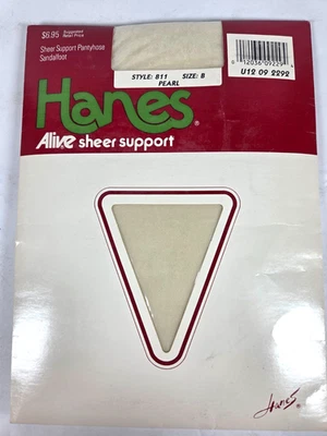 Pantimedias Hanes Alive Soporte Transparente Talla B Perla Estilo Pie Sandala #709 Foto 1 de 4