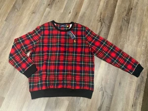 Polo Ralph Lauren Tartán Buffalo Cuadros Cuadros Cuello Redondo Sudadera Para Hombre Talla XL - Imagen 1 de 10