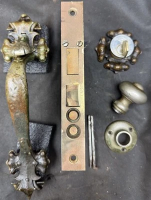 Corbin St Ives / Nottingham Gothic Tudor Revival Front Door Entrance Set - Image 1 of 4