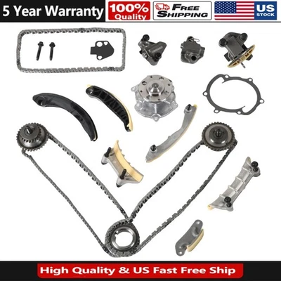 Timing Chain Kit & Water Pump For 2007-11 Cadillac STS 2011-2015 GMC Acadia 3.6L - Image 1 of 4