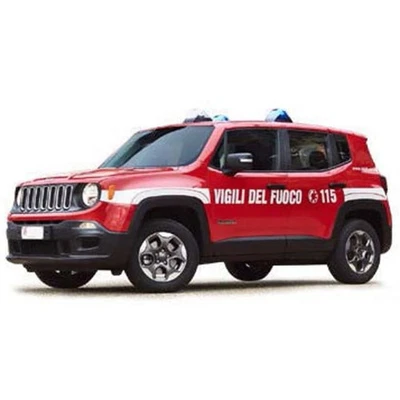 MAISTO Jeep Renegade Vigili del Fuoco Scala 1:24 Modellino Diecast con Portiere - Immagine 1 di 4