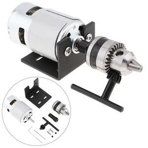 DC 12-24V Lathe Press 775 Motor With B10 Hand Drill Chuck +Mounting Bracket - Picture 1 of 12
